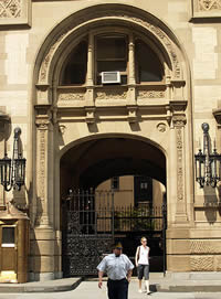 Entrance to John Lennon's home at The Dakota