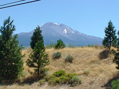 Mount Shasta Peak in Summer